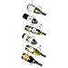 Oenophilia 6-Bottle Climbing Tendril Hanging Wine Rack, Chrome