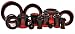 SINGLE FLARE RED PYREX GLASS TUNNELS GTSFRD7/16- 11MM(7/16")