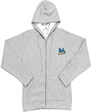 NCAA UCLA Bruins Antigua Ladies Heather Gray Front Zip Fleece Hoody