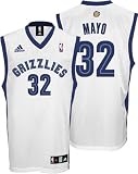 O.J. Mayo Youth Jersey: adidas White Replica #32 Memphis Grizzlies Jersey - Large (14-16)