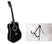 41" Black Acoustic Guitar Combo with FREE Guitar stand