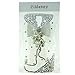 FiMeney Luxury Handmade Silvery Golden Crystal Diamond Rhinestones Bow Bowknot Pearls Pendant White Flower Bling Clear Transparent Back Hard Protective Case Cover Skin For Samsung Galaxy Mega 6.3 I9200 I9205 + Cleaning Cloth + 2013 Calendar Card + Pink Stylus Pen + Butterfly And Flower Dust Plug (Silvery)