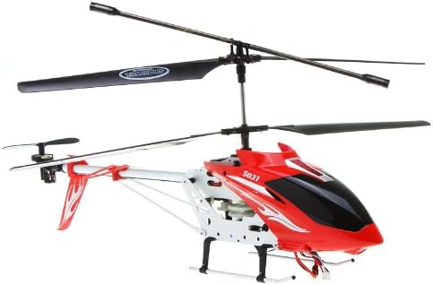 Kingzer 24" S031G SYMA 3.5CH Channel RC Remote Radio Control Helicopter GYRO UK Plug Red
