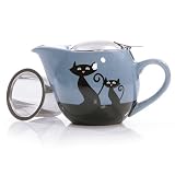 Cattitude 17 oz ipot Teapot in Blue