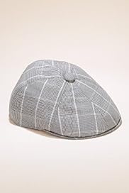 Pure Cotton Check Flat Cap