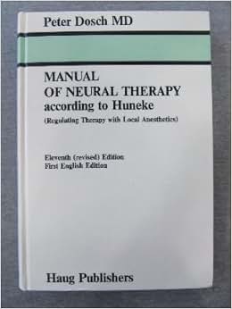 Manual Of Neural Therapy According To Huneke