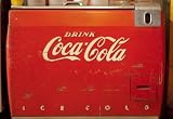 Professionally Framed Vintage Drink Coca Cola Ice Cold Coke Vending Machine Photo Poster - 13x19 with RichAndFramous Black Wood Frame