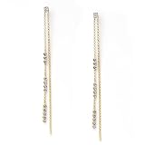 14KYG Diamond Dangle Earrings
