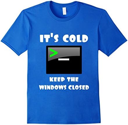 Geek T-shirt : CLI adept - Male Medium - Royal Blue