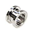 Surgical Steel Flesh Tunnel Screw-on Plugs - 0G - Sold as a Pair