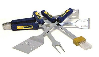 San Diego Chargers 4 Piece BBQ Set