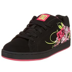 DC Shoes Women's Pixie Scroll Skateboarding Shoe Leather