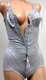 Venus 2 PACK GREY NO WIRE ZIPPER BODYSUIT #3415 34A