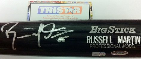 Russell Martin Autograph Bat Auto Signed Tristar Certified Los Angeles Dodger