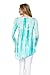 Frumos Womens Long Sleeve Tie Dyed Hankerchief Hemline Tunic Top