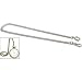 Pocket Watch Chain FOB White Nickel Plated 13.75"