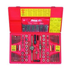 Irwin Tools 26377 117 Piece Machine Screw/Fractional/Metric Tap and Hex Die Set with Drill Bit Set