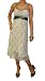 Ladies Monsoon Summer Dress Sizes 8 - 14 White lemon and silver grey