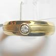 14K Yellow Gold Diamond Man's Ring