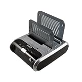 Anker USB 3.0 2.5/3.5-inch SATA Hard Drive docking station(two slots) - Black(support data clone between two disks)