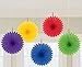 Pretty and Fun Hanging Round Mini Rainbow Fan Party Decoration, Paper , 6