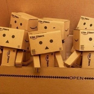 Revoltech Danboard Mini Danbo Amazon Figure Box Set 1+1 **Free Ship**