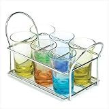 MULTI-COLOR SHOT GLASS SET  (NEW)