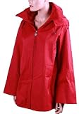 Calvin Klein Women's Hooded Trench Coat (Small, Red)