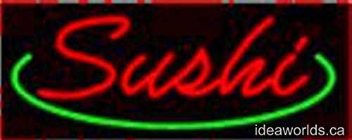 Custom made from order LED store business neon sign 20" x 12" x 2" - Sushi
