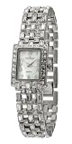Cheap Peugeot Womens Silver Tone Swarovski® Crystal Accented Bracelet Watch 7047S