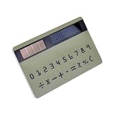 NEEWERฎ CYAN Portable 8 Digits Mini Thin Credit Card Sized Solar Power Pocket Calculator