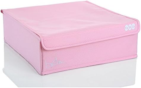 FaSoLa Foldable Underware Storage Box With Cover Pink 16 cells