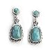 Barse Sterling Silver Rope Post Turquoise Earrings