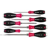 Wiha 53097 Screwdriver Set, Slotted and Phillips, Extra Heavy Duty, 7 Piece