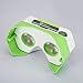 DSCVR Headset inspired by Google Cardboard v2 IO 2015 VR Gear for Apple iPhone and Android Smartphones - Google WWGC Certified Virtual Reality Viewer (Green)