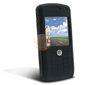 Silicone Skin Case for Blackberry Pearl 8100, Black