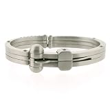 Stainless Steel Bangle Men's Bracelet by Bucasi