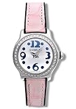 Corum Bubble Mini Ladies Watch White Mother of Pearl Dial on Pink Strap with Diamond Bezel 101-151-47-0F08PN52