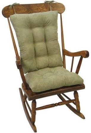 Non-Slip Backing Cushions Jumbo Rocking Chair Cushions, Thyme
