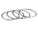 Eubuy Fashion Women Girls 5 Pcs Set Rings Stack Plain Above Knuckle Rings Band Mid Finger Rings (Silver) RS.1399.00