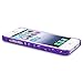 eForCity Snap-on Case Compatible with Apple iPhone 5, Dark Purple Bird Nest Rear