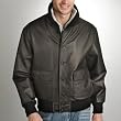 Landing Men's Navy A-1 Flight Leather Bomber Jacket