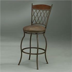 Pastel Furniture DN 222 AR - MN 649 Danbury 26 Inch Rust Counter Stool w  Florentine... by Pastel