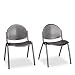 SAFCO Echo Stack Chair - Black - Lot of 2