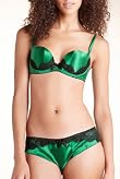 Limited Collection Floral Lace Padded Push-Up A-DD Bra with Silk [T81-8457P-S]