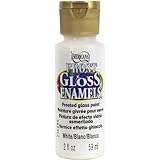DecoArt Americana Frost Gloss Enamels Paint, 2-Ounce, White