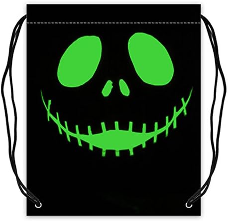 Custom Nightmare Jack Polyester Fabric Basketball Drawstring Bags Drawstring Tote