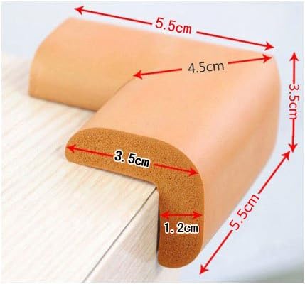 5pcs/lot Colorful Baby Infant Safety Guard Cushion Desk Edge Corner Protector Table Bumpers Cover (Yellow)