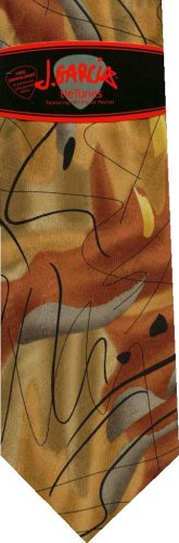 Jerry Garcia New 100% Silk Tie Rhino and Puppy