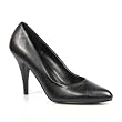 4 Inch Womens Sexy Shoes Wear To Work Shoes Classic Pump Shoes Black Leather